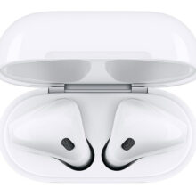 هدفون بی‌ سیم اپل مدل AirPods New Generation همراه با محفظه شارژ بی‌سیم