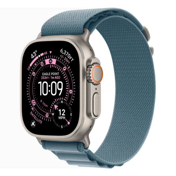 ساعت هوشمند 49 میلی متری اپل مدل Ultra 3 Natural Titanium Case با بند Alpine Loop