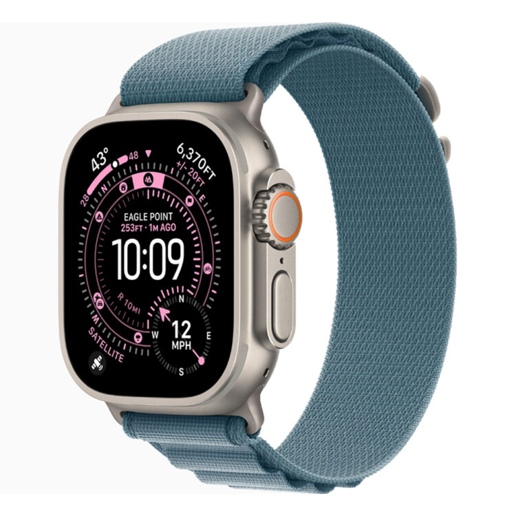 ساعت هوشمند 49 میلی متری اپل مدل Ultra 3 Natural Titanium Case با بند Alpine Loop