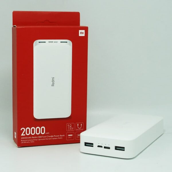 پاوربانک شیائومی مدل  Redmi global ظرفیت 20000 میلی آمپرساعت
